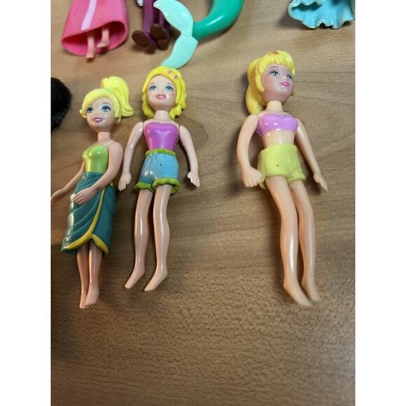 Polly Pocket Miscellaneous Figures Rubber Dresses Disney Princesses - Picture 6 of 12